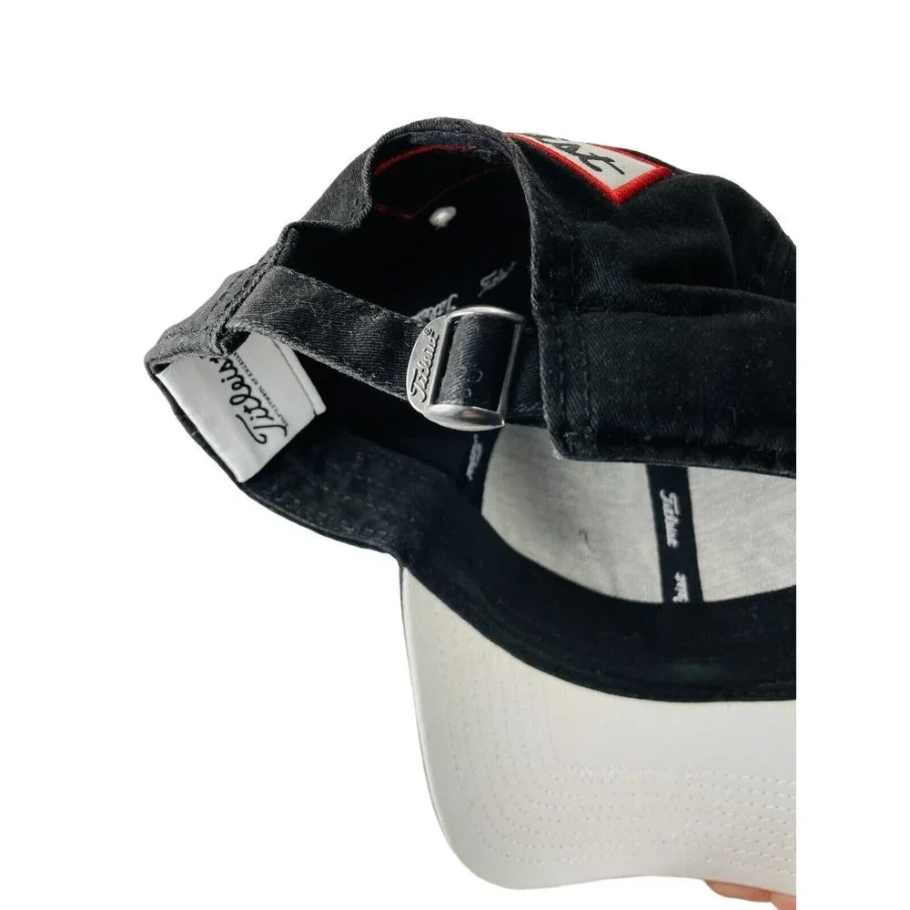 Titleist FJ Pro V1 Logo Golf Baseball Cap Hat Adjustable Black White Embroidered - Picture 11 of 12